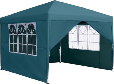 Partytent - Pop-up tent Gazebo - Feestelijke Bijeenkomsten - Waterdicht UV-beschermend - 3x3 meter - Groen