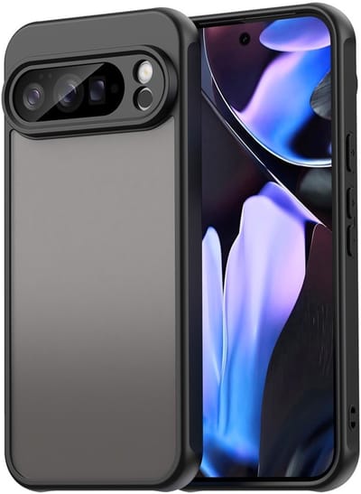 Coverup Hoesje - Geschikt voor Google Pixel 10 Pro XL Hoesje - Coverup Mat Transparante Back Cover met Camera Cover - Zwart