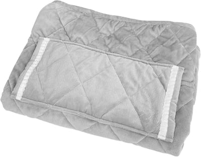 Elektrische deken - Verwarmde deken - Warm blijven - Snel opwarmend - 60 x 80 cm - Zilvergrijs