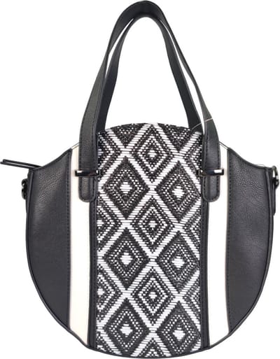 Handtas Melanie mix zwart-wit