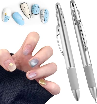 Multifunctionele Nail Art Dotting Pen Set - 4-in-1 Nail Tools voor Schilderen en Versieren, Perfect voor Schoonheidssalons en Creatieve Projecten