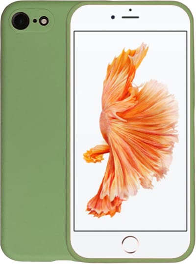 Smartphonica Telefoonhoesje Geschikt voor iPhone 6/6s Plus siliconen hoesje - Backcover Siliconen Case - Groen geschikt voor iPhone 6/6s Plus