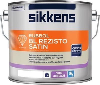 Sikkens Rubbol BL Rezisto Satin RAL9005 Gitzwart 2,5 Liter