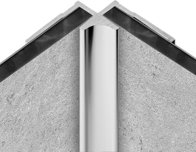 Schulte achterwand - profiel binnenhoek chroom lengte 210 cm - voor inkorten D1901321-41
