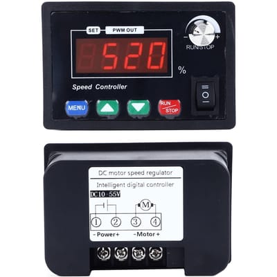 DC Motorsnelheidsregelaar 40A Digitaal Display CW CCW Omkeerbare Motorsnelheidsregelaar DC10‑55V