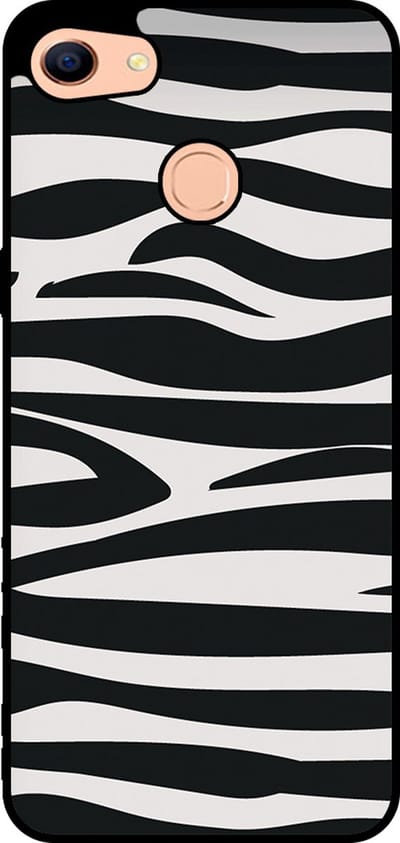 Smartphonica Telefoonhoesje Geschikt voor Oppo F5 met zebra opdruk - TPU backcover case zebra design - Zwart Wit geschikt voor Oppo F5