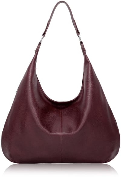 Dailygoods - Aucuu Hobo Schoudertas, vintage damesschoudertas van PU-leer, retrolook, elegante dameshandtas met grote capaciteit voor werk, reizen, winkelen