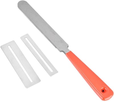 Dailygoody - Gitarre Fret File Set - Edelstaal Gitarre Schleifwerkzeug - Ultra Slim Dichtingen - Griffbrett Protector Kit - Voor Gitaristen - 1 x 1 x