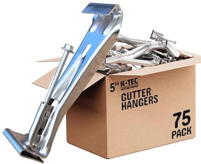 Verborgene goothangers 12,5 cm - Hittebestendige Heavy Duty beugels voor 5" K-stijl aluminium goten