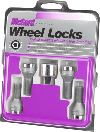 Conische Zittende Wielsloten - Set van 4 met Sleutel (M12 x 1,5)