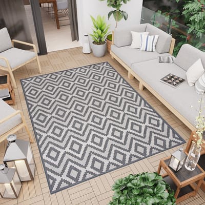 Tapiso Capri Tapijt Tuintapijt Indoor Outdoor Binnen Modern Vloerkleed Maat- 80x150