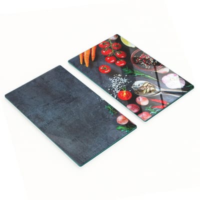 Multifunctionele decoratieve glazen ingrediëntenplanken voor in de keuken, 2x30x52 cm