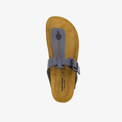 Hush Puppies dames bio teenslippers zwart - Maat 37