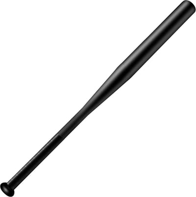 Stalen honkbalknuppel 71 cm - Versterkt en zeer resistent - 1 kg - Zwart, zilver of rood met grip