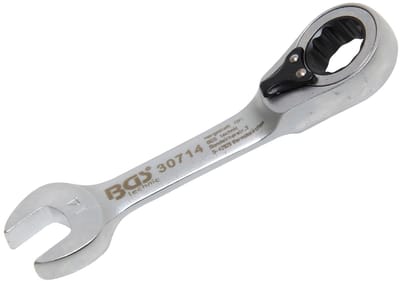 BGS Ratel ringsteeksleutel - kort - omschakelbaar - 14 mm