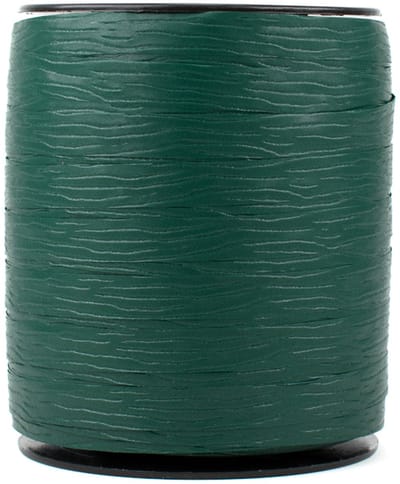 Krullint - 10 mm x 250 m - donkergroen - paperlook