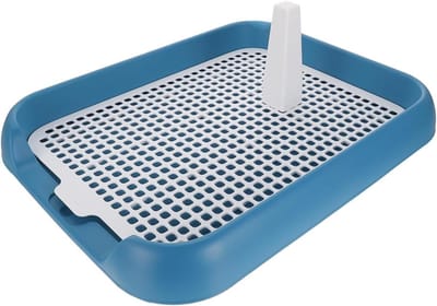 Lichtgewicht honden toilet voor binnen met handvat, wasbare plastic training pad voor puppy's en kleine honden, ideaal voor zindelijkheidstraining