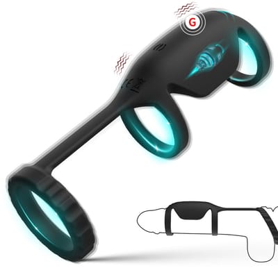 Daity - Cockring Vibrerend - Valentijn Cadeau - Siliconen Penisring - Penisring met 9 Vibratiestanden - Sex Toys voor koppels - Vertraagde ejaculatie ring - Voor Lange & Stevige Erectie