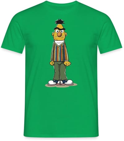 Sesamstraat Bert Pose T-Shirt Heren