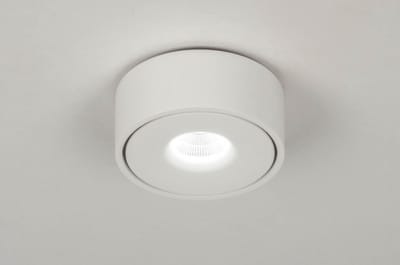 Lumidora Opbouwspot 73442 - MADISON - Ingebouwd LED - 9.4 Watt - 919 Lumen - 2700 Kelvin - Wit - Metaal - Badkamerlamp - IP21 - ⌀ 12 cm