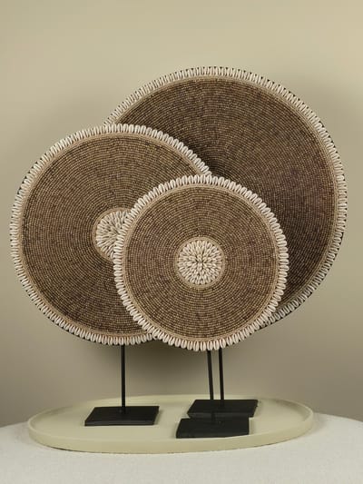 Blitzdeco - Kralen Ornament op Standaard - Gigi - Handgemaakt - Bruin - 30-40cm - 30CM