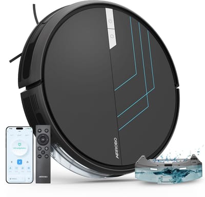 AIRROBO P30 - Robotstofzuiger - voor nat en droog gebruik-met dweilfunctie-krachtige zuigkracht van 3000 Pa-Ondersteunt wifi/app/spraakbesturing-voor dierenharen en harde vloeren