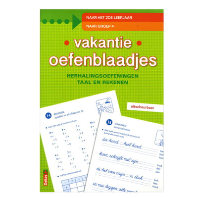 Deltas Vakantie oefenblaadjes - Naar het 2de leerjaar Educatieve boeken (spelletjes en raadsels)