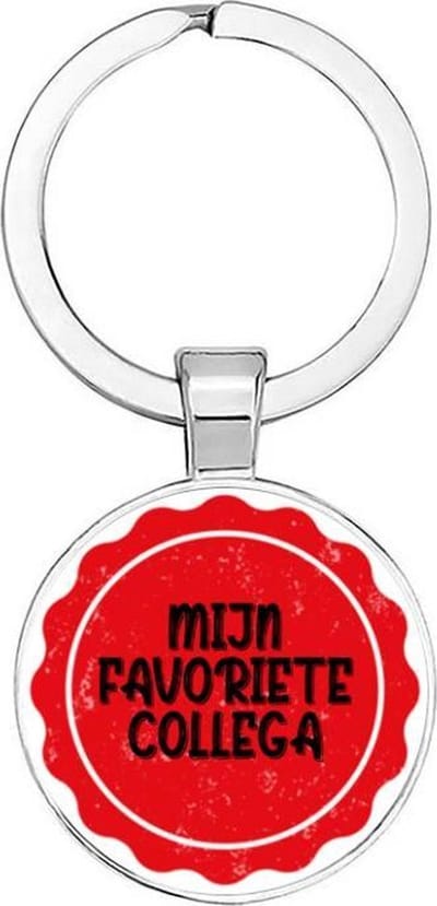 Akyol - Mijn favoriete collega Sleutelhanger - Collega - Partner - Werk - Leuk kado voor je collega om te geven - 2,5 x 2,5 CM