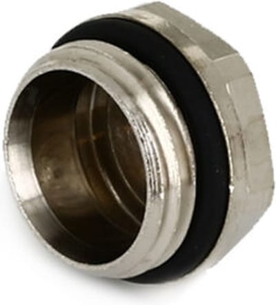 Bonfix Radiatorblindstop 1/2 vernikkeld met O-ring