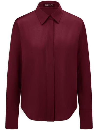 Blouse in zijdemix Van Fadenmeister Berlin rood