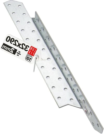Sparrenpettenanker verzinkt heavy duty hoekverbinder balkverbinder 32 x 290 mm links set van 10