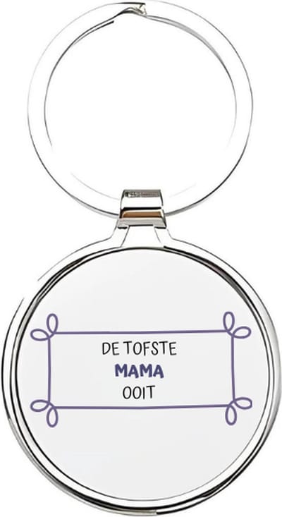 Akyol - de tofste mama ooit Sleutelhanger - Moeder - moeders - moeder sleutelhanger - mama sleutelhanger - sleutelhanger mam - familie sleutelhanger - moederdag cadeautje - mama cadeau - mom - stiefmoeder - schoonmoeder - mothersday - 4 x 7,5 CM
