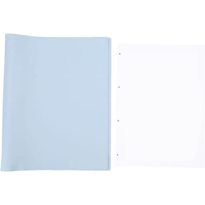 A4 Ringband Notitieboek Waterdicht PU Leer Navulbare Ringband Planner voor Mindmapping Studie Werken School white