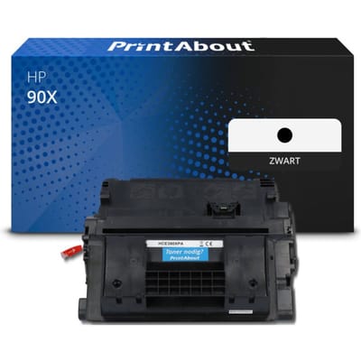 PrintAbout huismerk Toner 90X (CE390X) Zwart Hoge capaciteit Geschikt voor HP