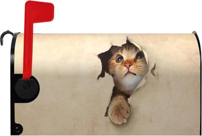 Decoratieve Magnetische Brievenbushoes met Schattige Kat voor Tuin 50x45cm