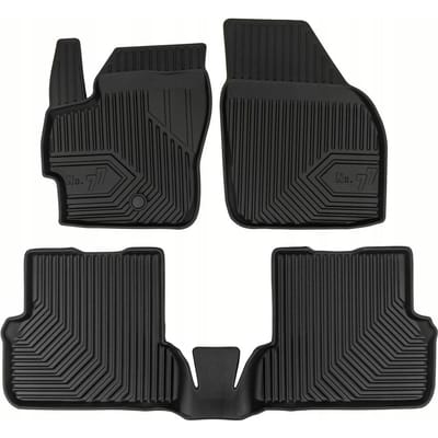 Frogum No.77 Automat / Vloermat - 3D Pasvorm - Geschikt voor Mazda 3 I 2003-2010 - TPE Rubber - 4-delig - Zwart