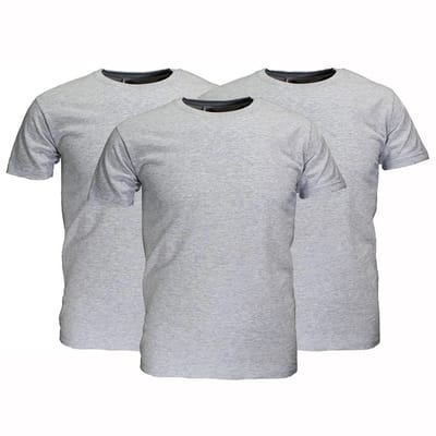 Fruit Of The Loom Blanco Katoenen T-Shirts 3-Pack Grijs Gemêleerd - 104
