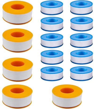 20 Stuks PTFE Tape - Brede Industriële Dichtingstape voor Lucht en Water, Teflon Dichtingstape voor Kranen en Slangen, Perfect voor Snelle Verbindingen en Dichtingen