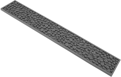 Dailygoody - Bar Mat - Antislip Koffiemat - Vaatwasmachinebestendig - Grijs - Filter Waterafvoer Pad - Ondergrond voor Koffiebar - 60x10cm