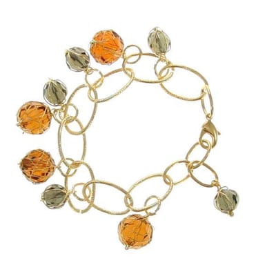 Behave - armband met facet kralen - sprankelende herfststijl