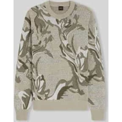 relaxed fit pullover in katoenmix model 'AFLORALO'