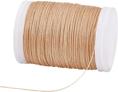 0.5mm Gewaxed Koord - 130 Yards Bruin Polyester Touw voor DIY Armbanden, Kettingen en Macramé Projecten