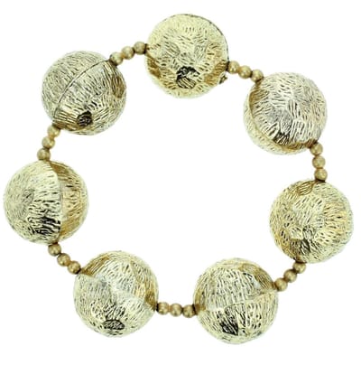 Behave - Goudkleurige armband met kralen - Statement feeststijl