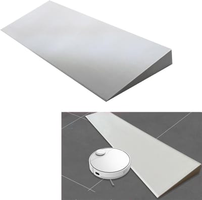 Rolstoelhelling - Drempelhulp Kunststof - Toegankelijkheid Vergroten - Antislip Oppervlak - 7cm Hoog - Grijs