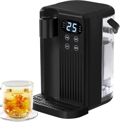 Heetwater Dispenser - Kokend Water - Snel Drankjes Maken - Instelbare Temperatuur - 3 Liter Tank - Zwart