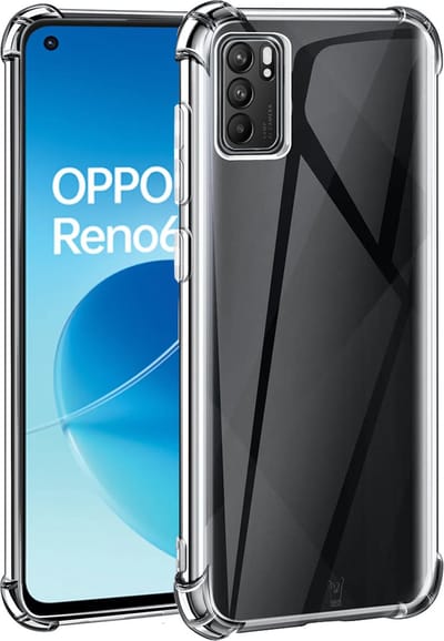 Hoesje geschikt voor Oppo Reno 6 5G - Shockproof Transparant Back Cover Case