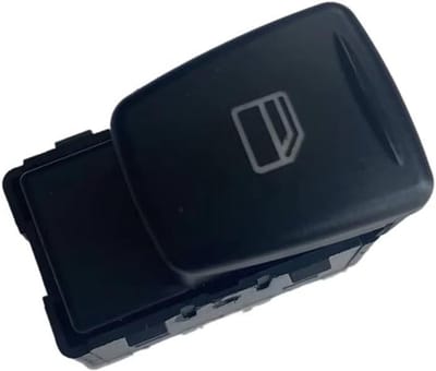 Elektrische Raambediening - Raamschakelaar Knop - Auto Ramen Bediening - Hoge Gevoeligheid - 1x1x1 cm - Zwart