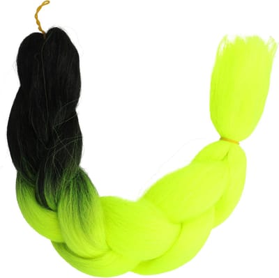 Haarsoires Imitatiehaar - Jumbo Braids 60cm - Hairextensions - Geel zwart - Braiding Hair - Vlechthaar - Vlechtextentions
