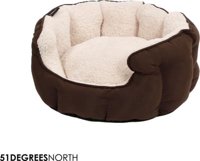 51Degrees North Sheep - Hondenmand - S - Bruin - Ø45 x 22 cm