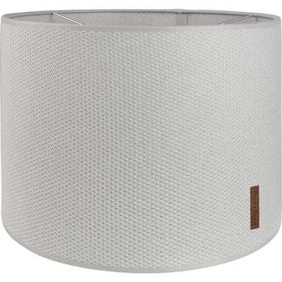 Baby's Only Gebreide lampenkap babykamer - Hanglamp Classic - Zilvergrijs - Ø30 cm - Inclusief pendel - E27 fitting - 60 watt